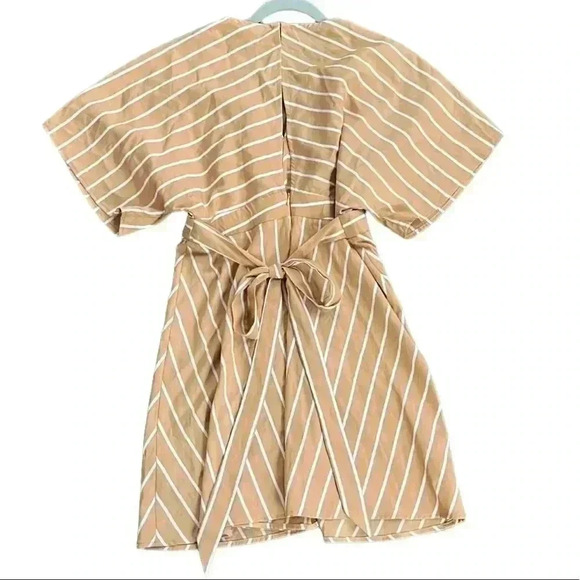 Altar'd State Kimono Sleeve Striped Skater Mini Dress Size M - Picture 2 of 5